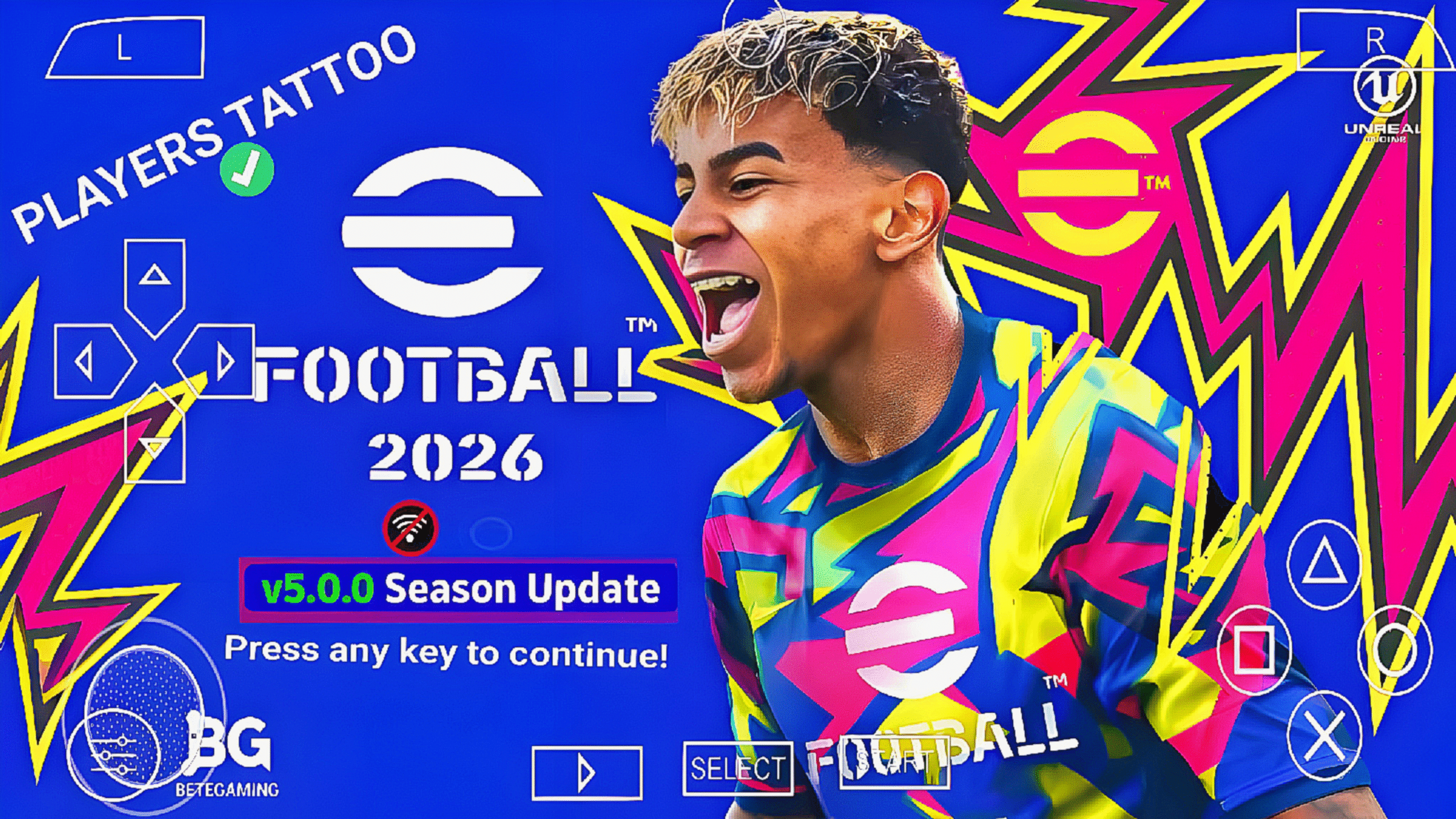 efootball 2026 PPSSPP Android camera PS5 Full update And Tattoo