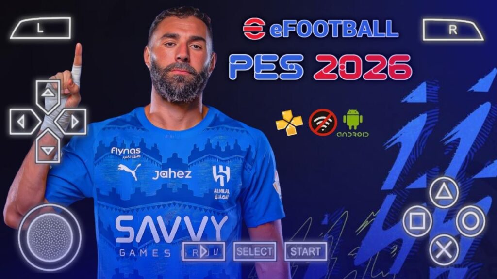 eFootball Pes 2026 Ppsspp Ps5 Camera Offline Android Mediafire Download