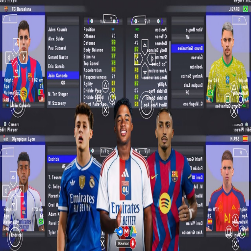 Efootball 2026 PSP Android Offline Camera PS5