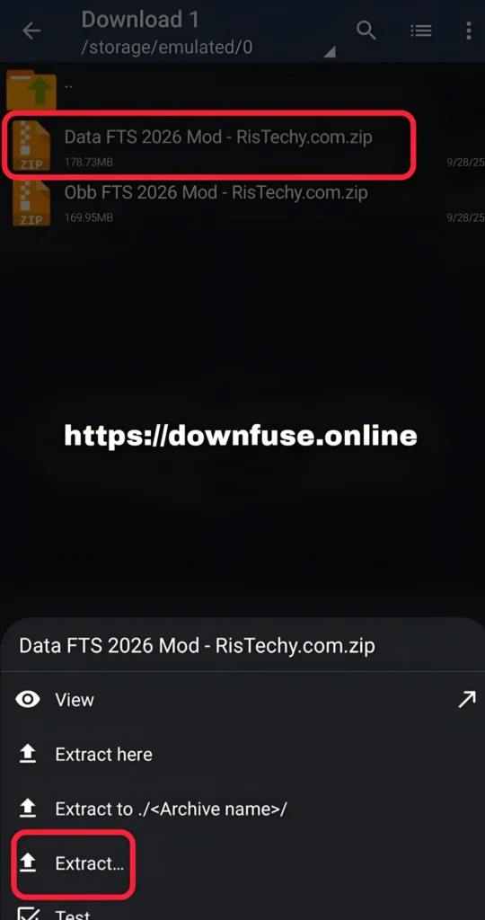 Section 1: How To Extract FTS 2026 RAR or ZIP Data File