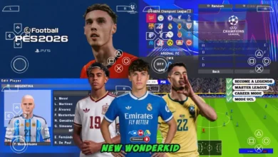eFootball PES 2026 PPSSPP Android Offline PS5 Camera
