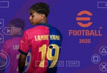 eFootball PES 2025 PPSSPP Android Update Camera PS5
