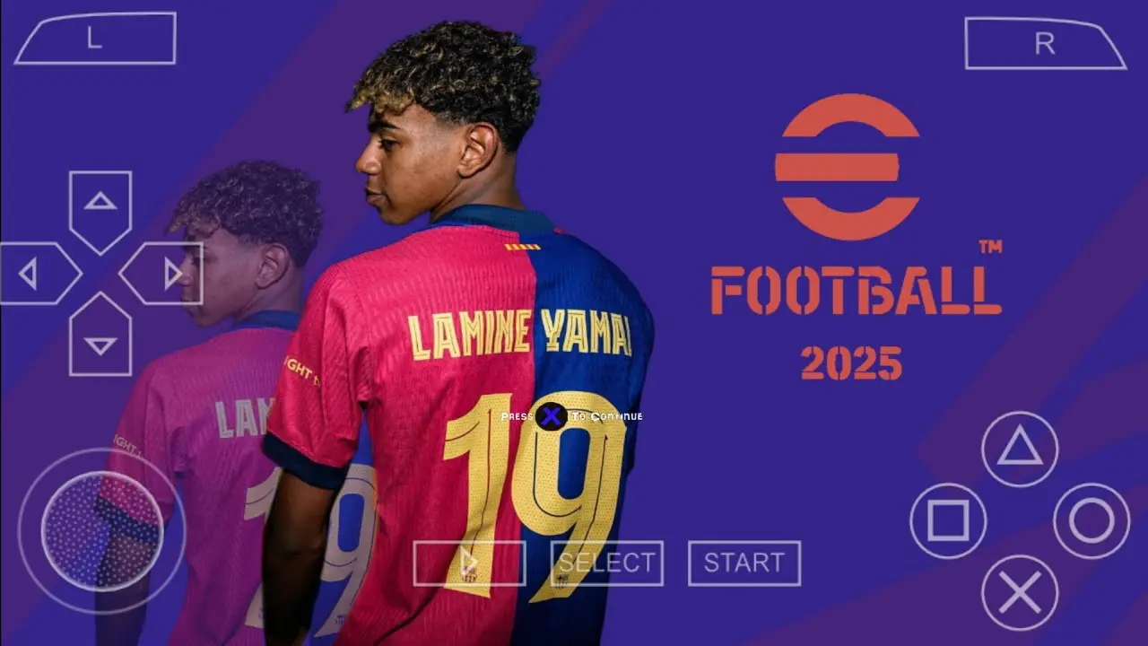 eFootball PES 2025 PPSSPP Android Update Camera PS5