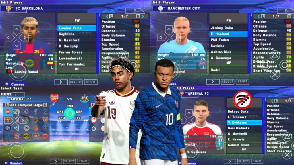 efootball pes 2026 ppsspp iso no texture no savedata android offline