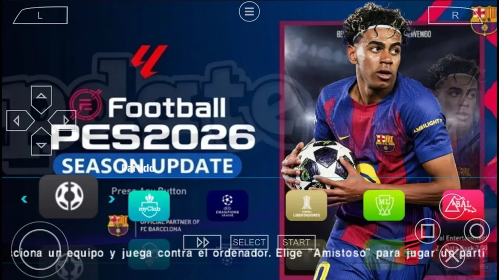 eFootball PES 2026 PPSSPP Android Offline PS5 Camera